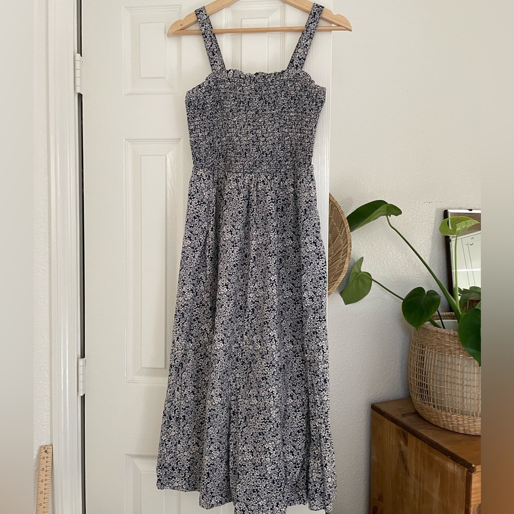 Smocked Midi Dress